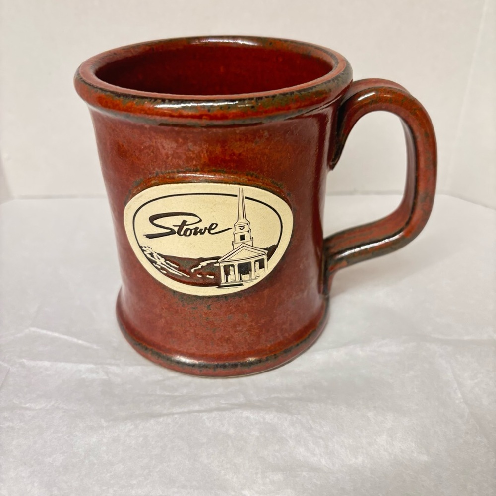 New Sunset Hill Stoneware Coffee Mug, Stowe Vermont